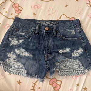 American Eagle Vintage Hi-Rise Festival Denim Short